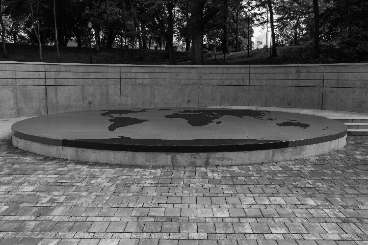 The stage of the Centennial Peace Plaza.